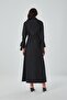 Striped Woven Black Dress - 4