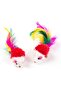 Fluffy Mini Mouse Cat Toy 4.8 cm 4 Pieces - 3