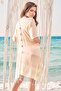 Women's Yellow Two-Piece Cotton Beach Dress - 2