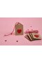 Red Eva Glitter Heart, Kraft Perforated Note Card, Red and White Stringed Product Card, Label 15 Pieces - 2