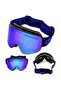 Double Layer Blue Magnetic Lens UV400 Snowboard Ski Goggles with Anti-Fog Feature - 4
