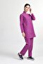 Women's Purple Judge Collar Doctor Nurse Jersey Set - 2