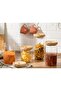 Checker Glass Storage Jar 900 ml Transparent - 3