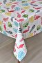 Lined Erasable PVC Oilcloth Tablecloth Flamingo - 8094-1 - 2