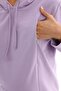 Lilac Maternity and Maternity Hooded Sweatshirt Tracksuit Set - 8