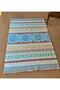 Cotton 556 Ethnic Patterned Woven Base Multicolored Rug