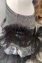 Girl's Black Bow Tulle Evening Dress, Party Dress, Birthday Evening Dress, Bandana - 8