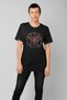 Black Pentagram Printed Women's T-shirt - T146992