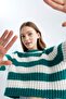 Cool Oversize Fit Crew Neck Sweater - 4