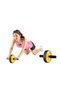 Yellow Ab Wheel Sports Caster - Yoga Equipment