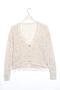 Women's Ecru Tasseled Seasonal Crop Cardigan - 3