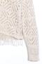 Women's Ecru Tasseled Seasonal Crop Cardigan - 7
