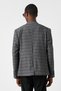 Men's Gray Plaid Jacket 3WAM50021HW - 4