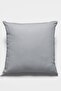43x43cm Gray Pillow Cushion Cover Thai Feather Upholstery Premium Fabric Decorative Double Sided Krl010 - 2