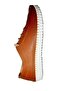 Women's Tan Genuine Leather Rubber Laced Shoes - 4
