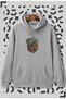 Money Printed Gray Hooded Sweatshirt