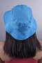 Bucket Hat – Blue 100% Cotton Gabardine Unisex Model - 2