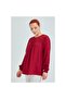 Women's Burgundy Sile Cloth Mother Combed Cotton Blouse - 4