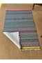 Cotton 557 Ethnic Patterned Woven Base Multicolored Rug - 4