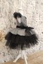 Girl's Black Bow Tulle Evening Dress, Party Dress, Birthday Evening Dress, Bandana - 2