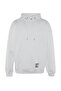 Beyaz Oversize/Geniş Kesim Kapüşonlu Etiketli İçi Polar/Sıcak Tutan Sweatshirt TMNAW21SW2005 - 5
