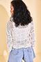 Women's Ecru Tasseled Seasonal Crop Cardigan - 4