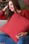 43x43cm Red Pillow Throw Pillow Cover Thai Feather Upholstery Premium Fabric Decorative Double Sided Krl023 - 7