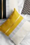 43x43cm Premium Thai Feather Woven Fabric Double Sided Foil Striped Throw Pillow Pillow Case Krl986 - 2