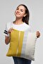 43x43cm Premium Thai Feather Woven Fabric Double Sided Foil Striped Throw Pillow Pillow Case Krl986 - 5