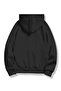 Siyah Kapüşonlu Sweatshirt - 2