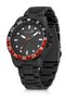 Metal Strap Sports Men's Wristwatch Bracelet Combination Black - 2