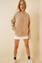Women's Biscuit Hooded Winter Fleece Sweatshirt ZV00047
