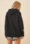 Women's Black Hooded Winter Fleece Sweatshirt ZV00047 - 4