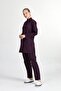 Women's Plum Lycra Cotton Hijab Doctor Nurse Jersey Set
