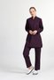 Women's Plum Lycra Cotton Hijab Doctor Nurse Jersey Set - 2