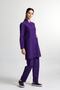 Women's Purple Judge Collar Doctor Nurse Jersey Set - 2