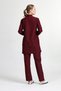 Women's Burgundy Lycra Cotton Hijab Doctor Nurse Jersey Set - 3