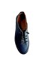 Women's Navy Blue Genuine Leather Rubber Laced Shoes - 2