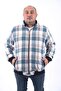 Large Size Stand Collar Sweat Lumberjack 22219-petrol
