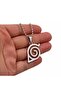 Naruto Anime Gray Metal Symbol Chain Gift Necklace Jewelry - 3