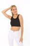 Women's Black Camisole Crop Top - 3