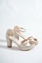 Women's Leather Satin Evening Dress Shoes - 4