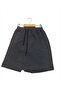 Girl's Waist-Fitted Full Ribbed Canvas Linen School Shorts Skirt