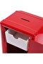Lockable Safe Piggy Bank -red - 5