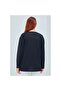 Women's Black Seasonal Pocket Buttoned Short Combed Cotton Cardigan - 7