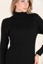 Black Color 36 Size Turtleneck Corduroy Knitwear Pencil Dress (SUITABLE FOR SLIM-FIT) 125'cm - 3