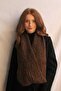 Red Women's Knitwear Knitted Neck Collar - 2