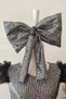 Girl's Black Bow Tulle Evening Dress, Party Dress, Birthday Evening Dress, Bandana - 4