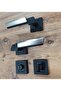 Sofuoğlu Luxury Linda Square Rosette (room) Matte Black - Satin Door Handle Aluminum / Steel - 7
