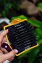 Adanus Genuine Leather Mustard Yellow Accordion Card Holder